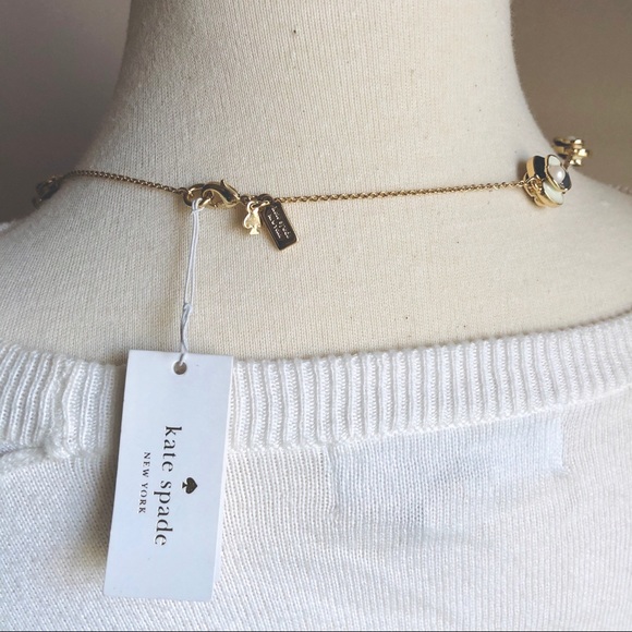 Kate Spade Deco Blossom Long Necklace Double Sided - Picture 7 of 7